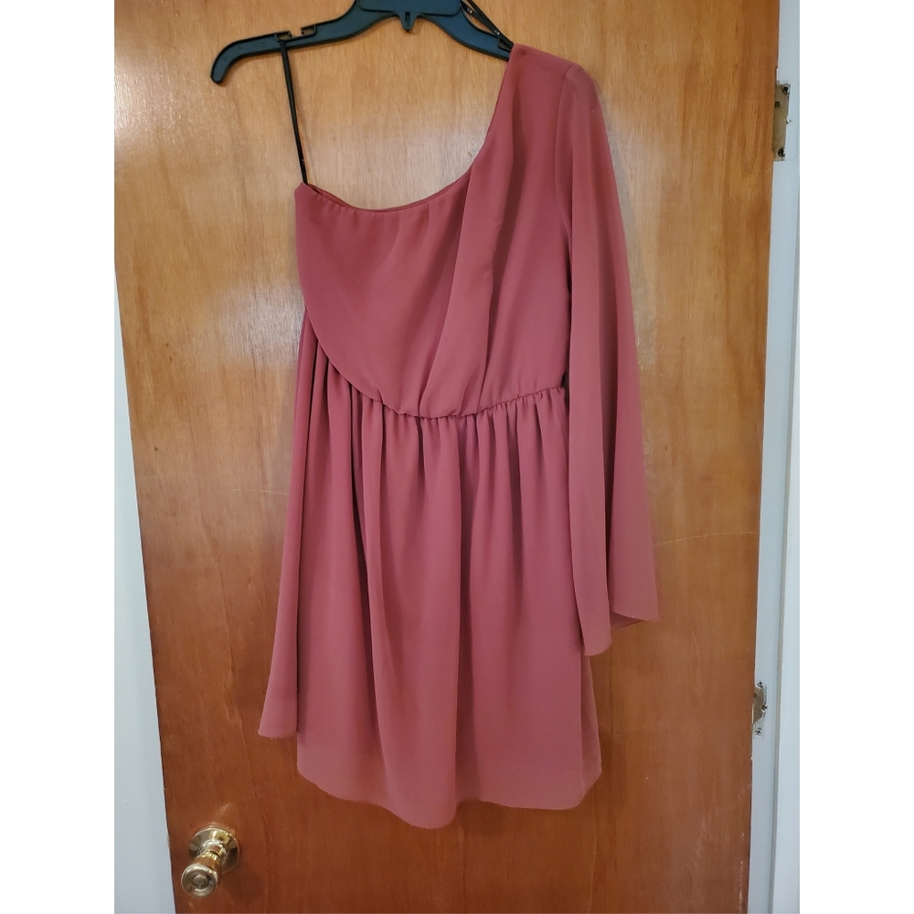 One sleeved dress